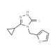 5-cyclopropyl-4-(2-furylmethyl)-4H-1,2,4-triazole-3-thiol - chemical structure image