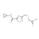 [({5-[(Cyclopropylamino)carbonyl]-1,2,4-oxadiazol-3-yl}methyl)thio]acetic acid - chemical structure image