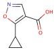 5-Cyclopropylisoxazole-4-carboxylic acid (CAS 124845-04-1) - chemical structure image