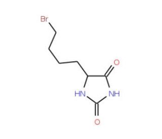 5-&delta;-Bromobutylhydantoin (CAS 28484-49-3) - chemical structure image