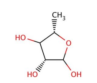 5-Deoxy-L-arabinose (CAS 13039-56-0) - chemical structure image