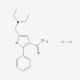 5-Diethylaminomethyl-2-phenyl-furan-3-carboxylic acid hydrochloride (CAS 435341-94-9 (non-salt)) - chemical structure image