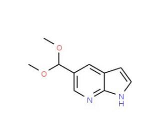 5-Dimethoxymethyl-1H-pyrrolo[2,3-b]pyridine (CAS 913983-17-2) - chemical structure image