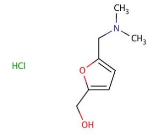 5-(Dimethylaminomethyl)furfuryl alcohol hydrochloride (CAS 81074-81-9) - chemical structure image