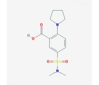 5-Dimethylsulfamoyl-2-pyrrolidin-1-yl-benzoic acid - chemical structure image
