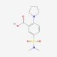 5-Dimethylsulfamoyl-2-pyrrolidin-1-yl-benzoic acid - chemical structure image