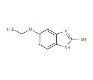 5-Ethoxy-2-mercaptobenzimidazole (CAS 55489-15-1) - chemical structure image