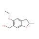 (5-ethoxy-2-methyl-2,3-dihydro-1-benzofuran-6-yl)methanol - chemical structure image
