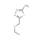 5-Ethoxymethyl-[1,3,4]thiadiazol-2-ylamine (CAS 15884-88-5) - chemical structure image