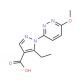 5-ethyl-1-(6-methoxypyridazin-3-yl)-1H-pyrazole-4-carboxylic acid - chemical structure image