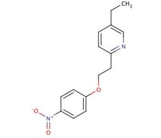 5-Ethyl-2-[2-(4-nitro-phenoxy)-ethyl]-pyridine - chemical structure image