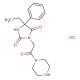 5-ethyl-3-(2-oxo-2-piperazin-1-ylethyl)-5-phenylimidazolidine-2,4-dione hydrochloride - chemical structure image