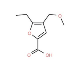 5-Ethyl-4-methoxymethyl-furan-2-carboxylic acid - chemical structure image