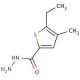 5-ethyl-4-methylthiophene-2-carbohydrazide - chemical structure image