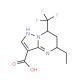 5-Ethyl-7-trifluoromethyl-4,5,6,7-tetrahydro-pyrazolo[1,5-a]pyrimidine-3-carboxylic acid - chemical structure image