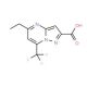 5-Ethyl-7-trifluoromethyl-pyrazolo[1,5-a]-pyrimidine-2-carboxylic acid - chemical structure image