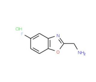(5-Fluoro-1,3-benzoxazol-2-yl)methylaminehydrochloride - chemical structure image