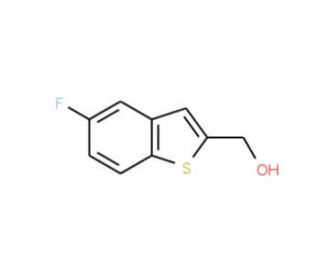 (5-Fluoro-1-benzothiophen-2-yl)methanol (CAS 13771-73-8) - chemical structure image