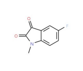 5-fluoro-1-methyl-1H-indole-2,3-dione (CAS 773-91-1) - chemical structure image