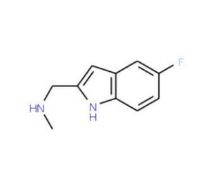 [(5-Fluoro-1H-indol-2-yl)methyl]-methylamine (CAS 883531-12-2) - chemical structure image