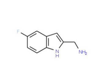 [(5-Fluoro-1H-indol-2-yl)methyl]amine (CAS 883531-07-5) - chemical structure image