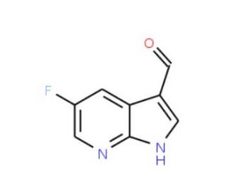 5-Fluoro-1H-pyrrolo[2,3-b]pyridine-3-carbaldehyde (CAS 1171920-17-4) - chemical structure image
