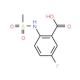 5-fluoro-2-[(methylsulfonyl)amino]benzoic acid (CAS 1016788-23-0) - chemical structure image
