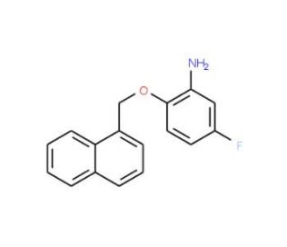 5-Fluoro-2-(1-naphthylmethoxy)aniline - chemical structure image