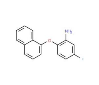 5-Fluoro-2-(1-naphthyloxy)aniline - chemical structure image