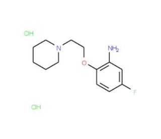 5-Fluoro-2-[2-(1-piperidinyl)ethoxy]phenylaminedihydrochloride - chemical structure image