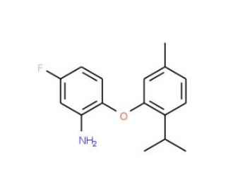 5-Fluoro-2-(2-isopropyl-5-methylphenoxy)aniline - chemical structure image