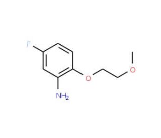 5-Fluoro-2-(2-methoxyethoxy)aniline - chemical structure image