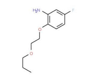 5-Fluoro-2-(2-propoxyethoxy)aniline - chemical structure image