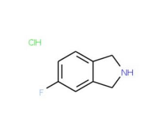 5-Fluoro-2,3-dihydro-1H-isoindole hydrochloride - chemical structure image