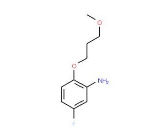 5-Fluoro-2-(3-methoxypropoxy)phenylamine - chemical structure image
