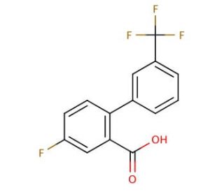 5-fluoro-2-[3-(trifluoromethyl)phenyl]benzoic acid - chemical structure image