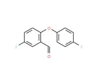 5-Fluoro-2-(4-fluorophenoxy)benzaldehyde - chemical structure image