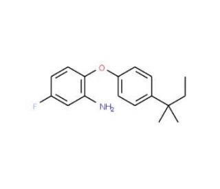 5-Fluoro-2-[4-(tert-pentyl)phenoxy]aniline - chemical structure image