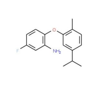 5-Fluoro-2-(5-isopropyl-2-methylphenoxy)aniline - chemical structure image