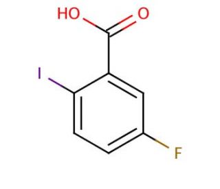 5-Fluoro-2-iodobenzoic acid (CAS 52548-63-7) - chemical structure image