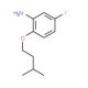 5-Fluoro-2-(isopentyloxy)aniline - chemical structure image