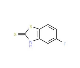 5-Fluoro-2-mercaptobenzothiazole (CAS 155559-81-2) - chemical structure image