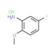 5-Fluoro-2-methoxyaniline hydrochloride (CAS 326-83-0) - chemical structure image