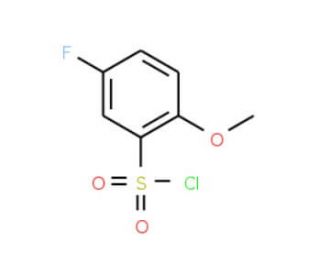 5-Fluoro-2-methoxybenzenesulfonyl chloride (CAS 67475-56-3) - chemical structure image
