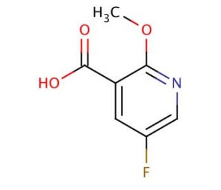5-Fluoro-2-methoxynicotinic acid - chemical structure image