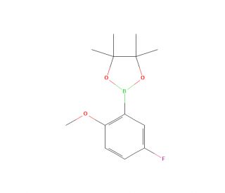 5-Fluoro-2-methoxyphenylboronic acid pinacol ester (CAS 1383806-53-8) - chemical structure image