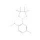 5-Fluoro-2-methoxyphenylboronic acid pinacol ester (CAS 1383806-53-8) - chemical structure image