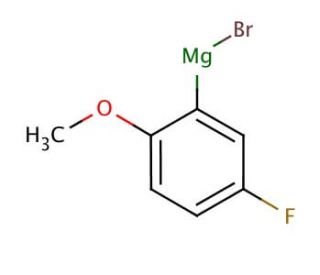 5-Fluoro-2-methoxyphenylmagnesium bromide solution (CAS 188132-02-7) - chemical structure image