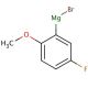 5-Fluoro-2-methoxyphenylmagnesium bromide solution (CAS 188132-02-7) - chemical structure image