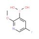 5-Fluoro-2-methoxypyridine-3-boronic acid (CAS 957120-32-0) - chemical structure image